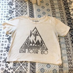 ✨Def Leppard Cropped Tshirt